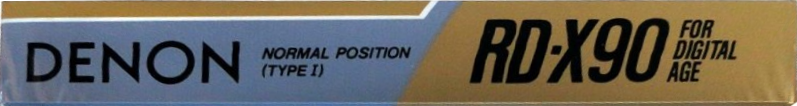 Compact Cassette Denon RD-X 90 "RD-X90M" Type I Normal 1987 Japan