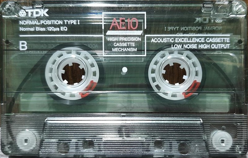 Compact Cassette TDK AE 10 "AE-10K" Type I Normal 1989 Japan