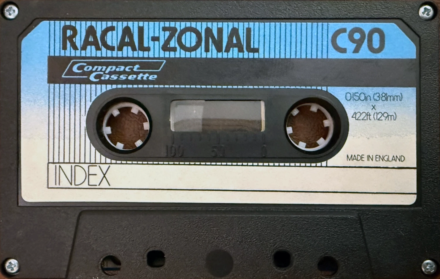 Compact Cassette Racal Racal-Zonal 90 Type I Normal Europe