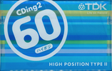 Compact Cassette TDK CDing 2 60 "CD2-60U" Type II Chrome 2002 Japan