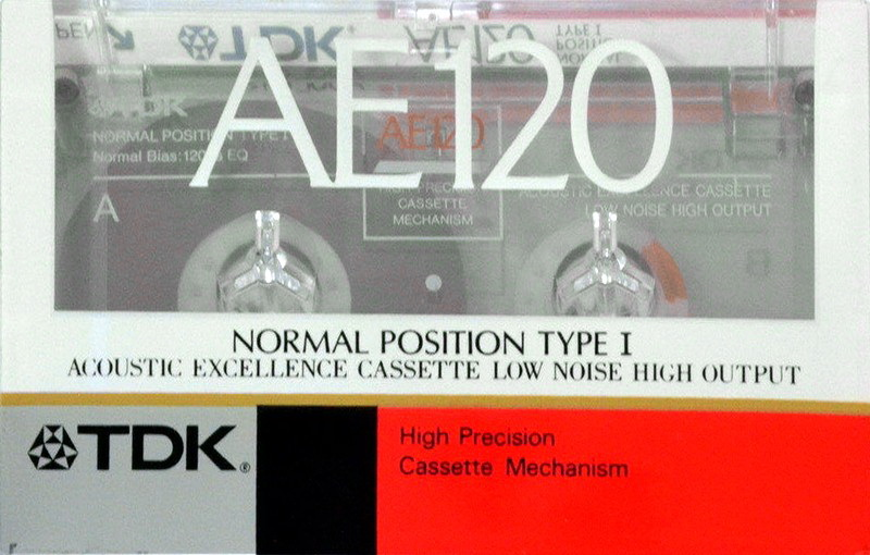 Compact Cassette TDK AE 120 "AE-120K" Type I Normal 1989 Japan