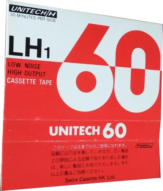 Compact Cassette Unitech LH1 60 Type I Normal 1979 Japan