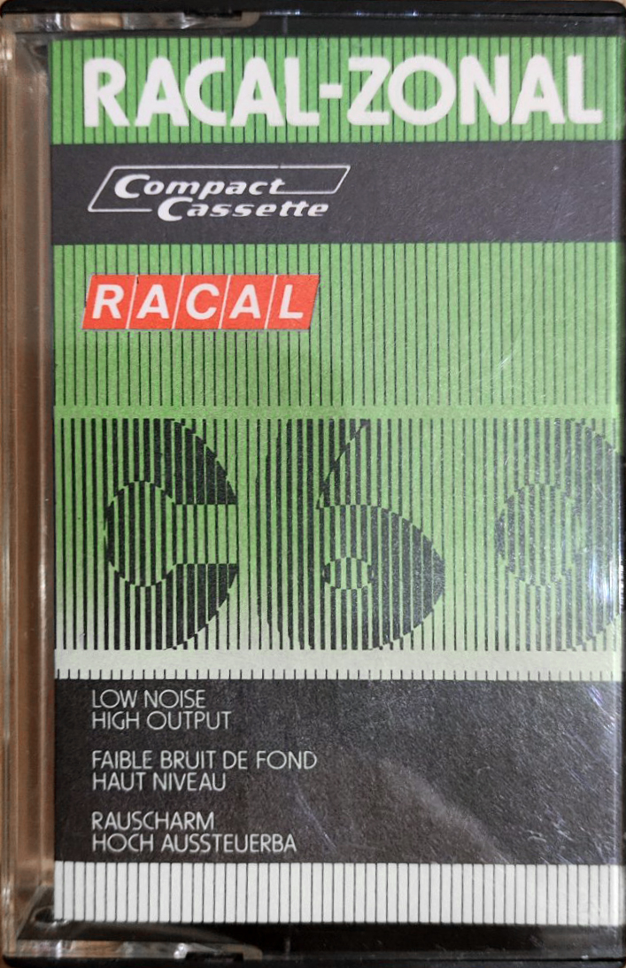 Compact Cassette Racal Racal-Zonal 60 Type I Normal 1972 Europe