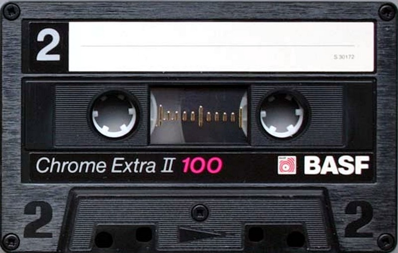 Compact Cassette BASF Chrome Extra II 100 "F 30169" Type II Chrome 1988 Europe