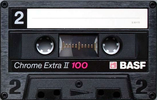 Compact Cassette BASF Chrome Extra II 100 "F 30169" Type II Chrome 1988 Europe