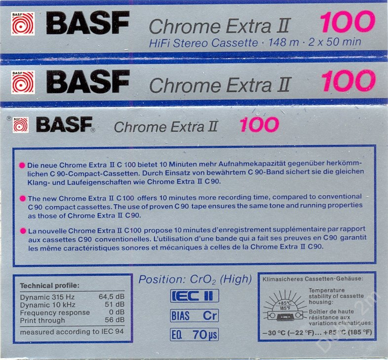 Compact Cassette: BASF  - Chrome Extra II 100