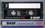 Compact Cassette BASF Chrome Extra II 100 "F 30169" Type II Chrome 1988 Europe