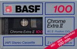 Compact Cassette BASF Chrome Extra II 100 "F 30169" Type II Chrome 1988 Europe