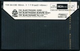 Compact Cassette TDK SA 90 Type II Chrome 1975 Europe, USA