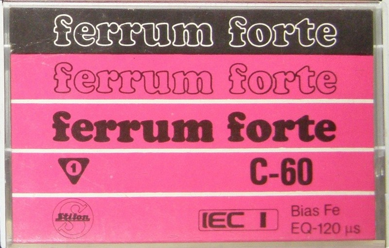 Compact Cassette Stilon Ferrum Forte 60 Type I Normal Poland