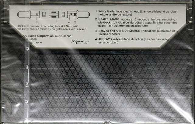 Compact Cassette Hitachi SR 90 Type I Normal 1981 North America