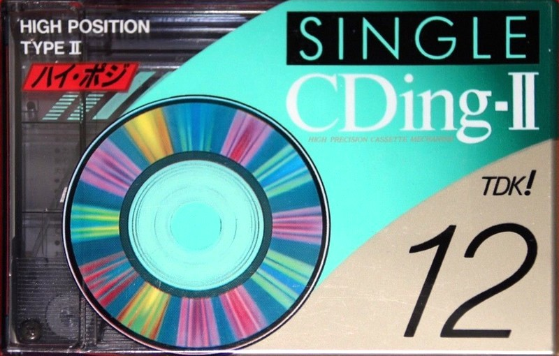 Compact Cassette TDK CDing 2 12 "CD2-12A Single" Type II Chrome 1997 Japan