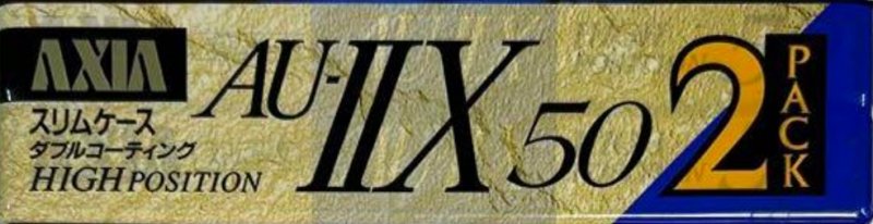 2 pack AXIA AU-IIx 50 "AU2X A 502" Type II Chrome 1992 Japan