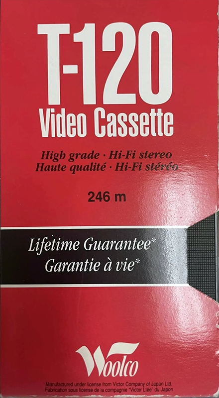 VHS, Video Home System Woolco 120 Type I Normal 1987 Canada