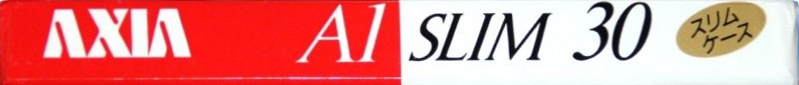 Compact Cassette AXIA A1 30 "A1S 30 Slim" Type I Normal 1991 Japan