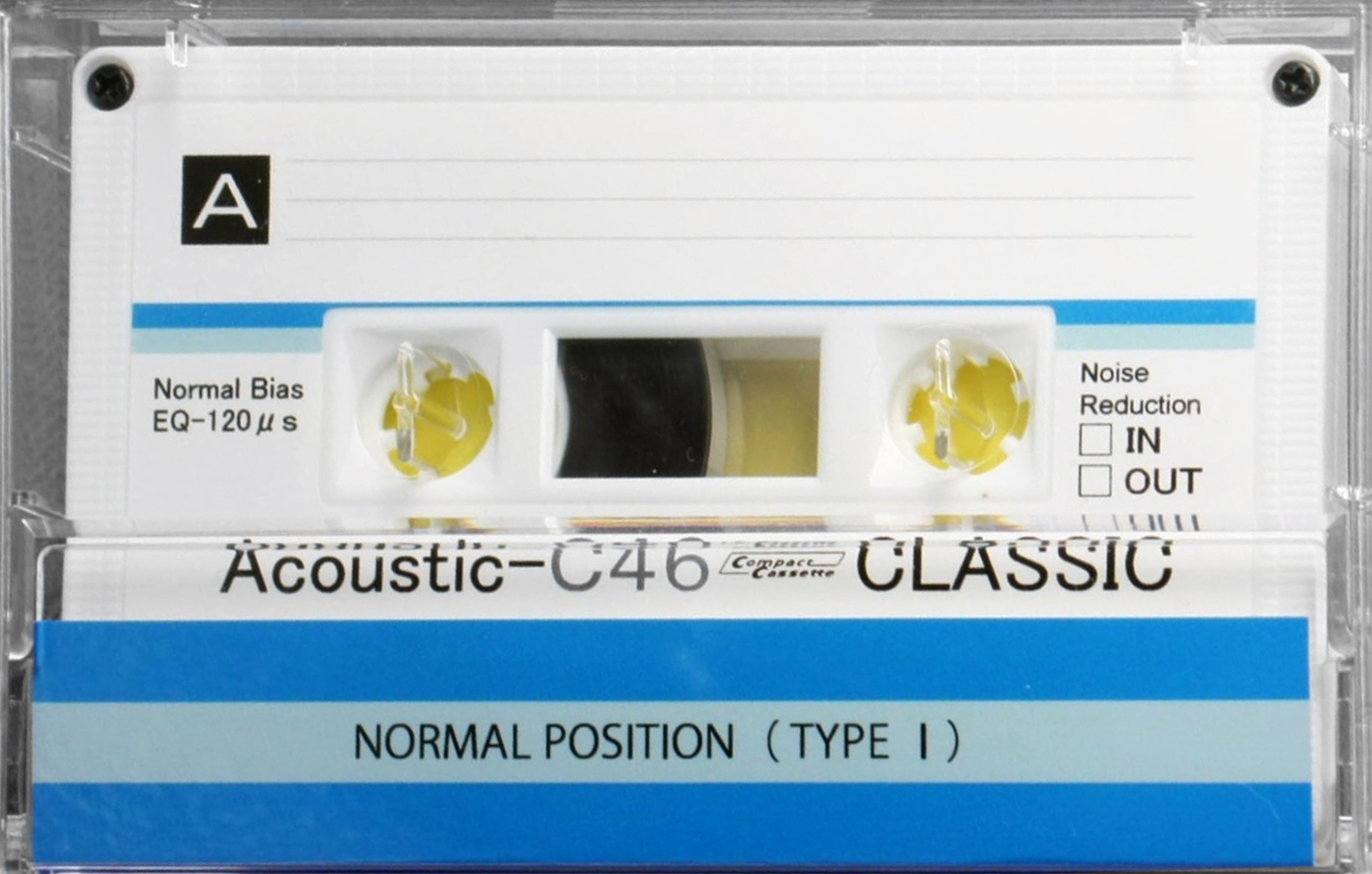 Compact Cassette Classic Acoustic 46 Type I Normal 2023 Worldwide