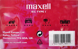 Compact Cassette Maxell UR 90 Type I Normal 1998 Europe