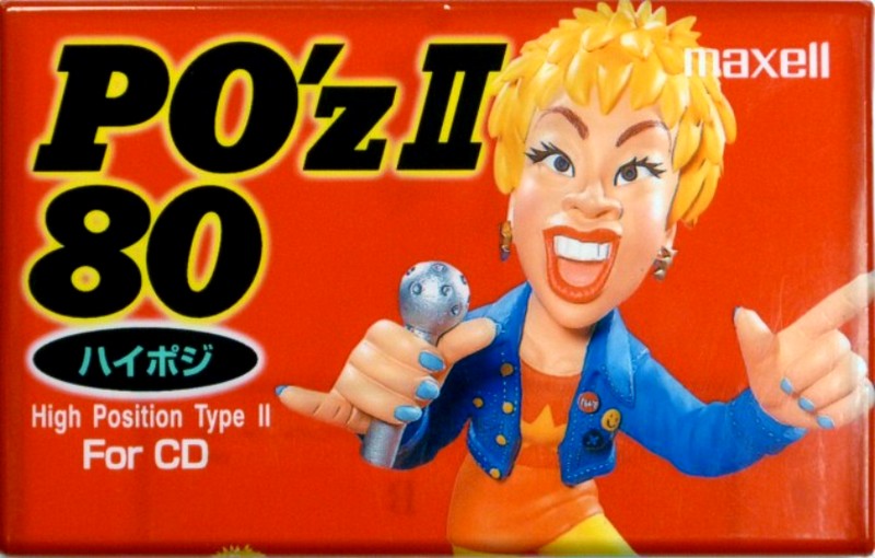 Compact Cassette Maxell PO`z 80 "POZ2-80" Type II Chrome 1995 Japan