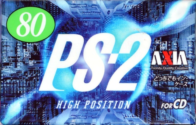 Compact Cassette AXIA PS-II / PS-2 80 "PS2J 80" Type II Chrome 1997 Japan