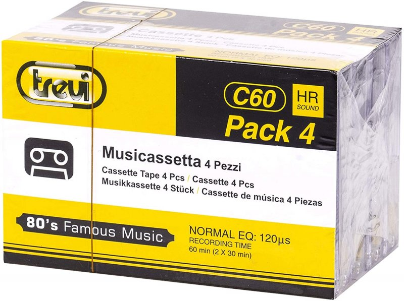 4 pack Trevi 60 "80`s Famous Music" Type I Normal Worldwide