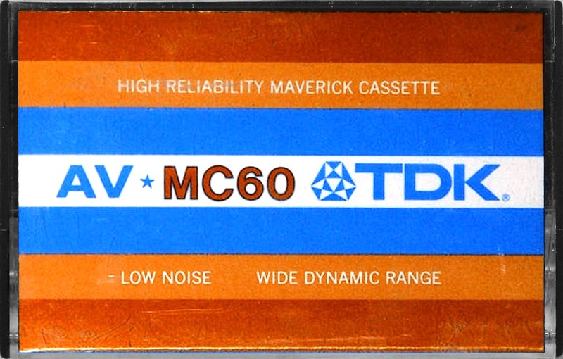 Compact Cassette TDK AV 60 "AV-MC Maverick" Type I Normal 1973 USA