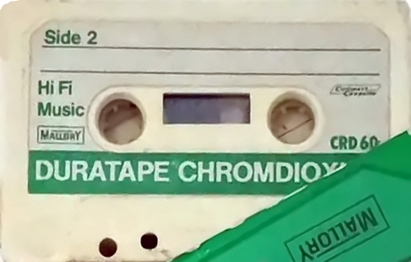 Compact Cassette Mallory CRD 60 Type II Chrome 1970 USA