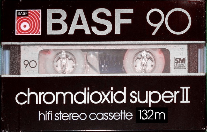 Compact Cassette BASF Chromdioxid Super II 90 Type II Chrome 1982 Europe