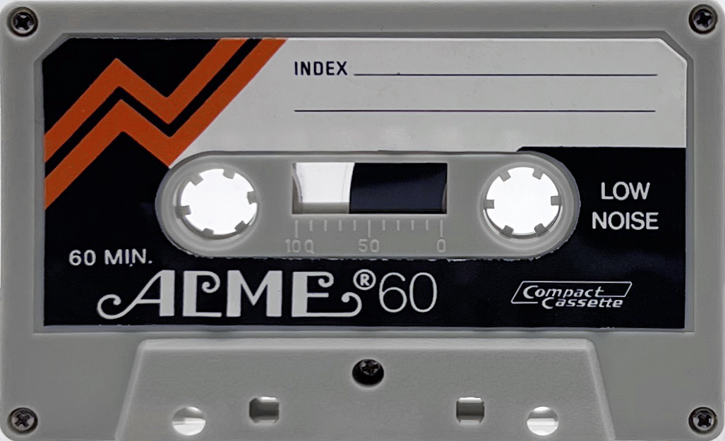 Compact Cassette Acme 60 "white" Type I Normal 1985 Worldwide