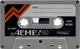Compact Cassette Acme 60 "white" Type I Normal 1985 Worldwide