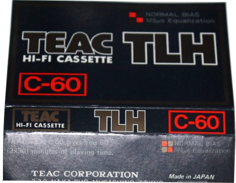 Compact Cassette Teac TLH 60 Type I Normal 1975 Japan