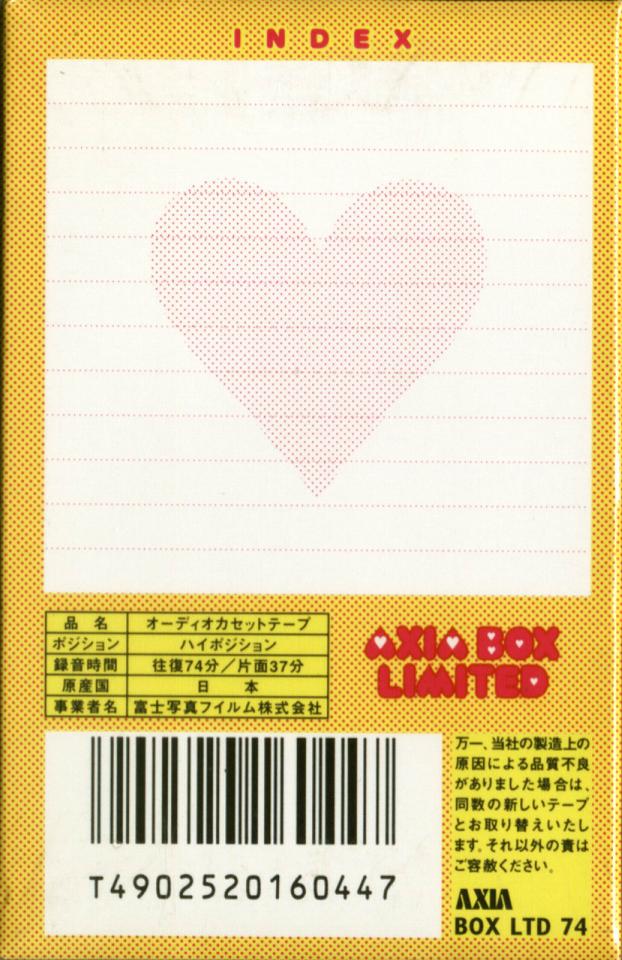 Compact Cassette AXIA Box Limited 74 "Shoot to thrili" Type II Chrome 1999 Japan