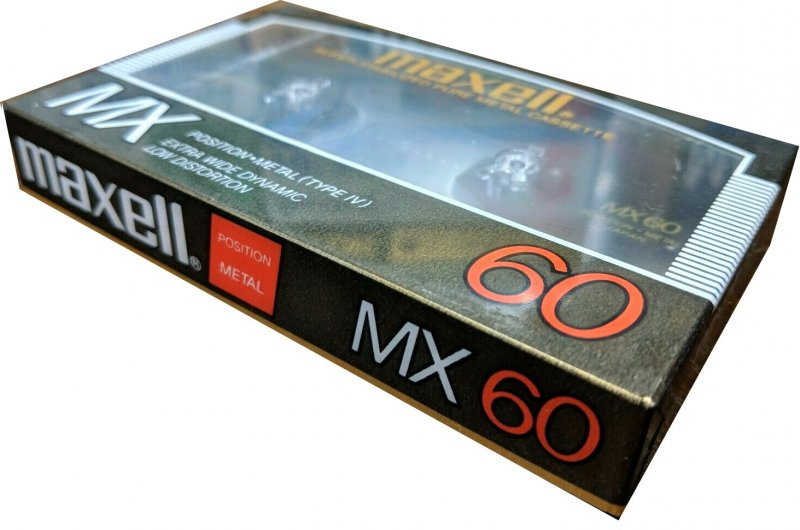 Compact Cassette Maxell MX 60 Type IV Metal 1986 Japan