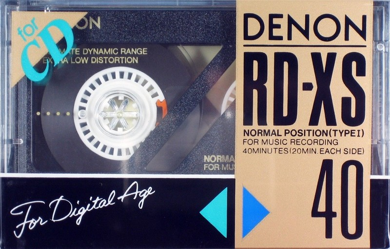 Compact Cassette Denon RD-XS 40 Type I Normal 1988 Japan