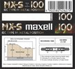 Compact Cassette Maxell MX-S 100 Type IV Metal 1998 Europe