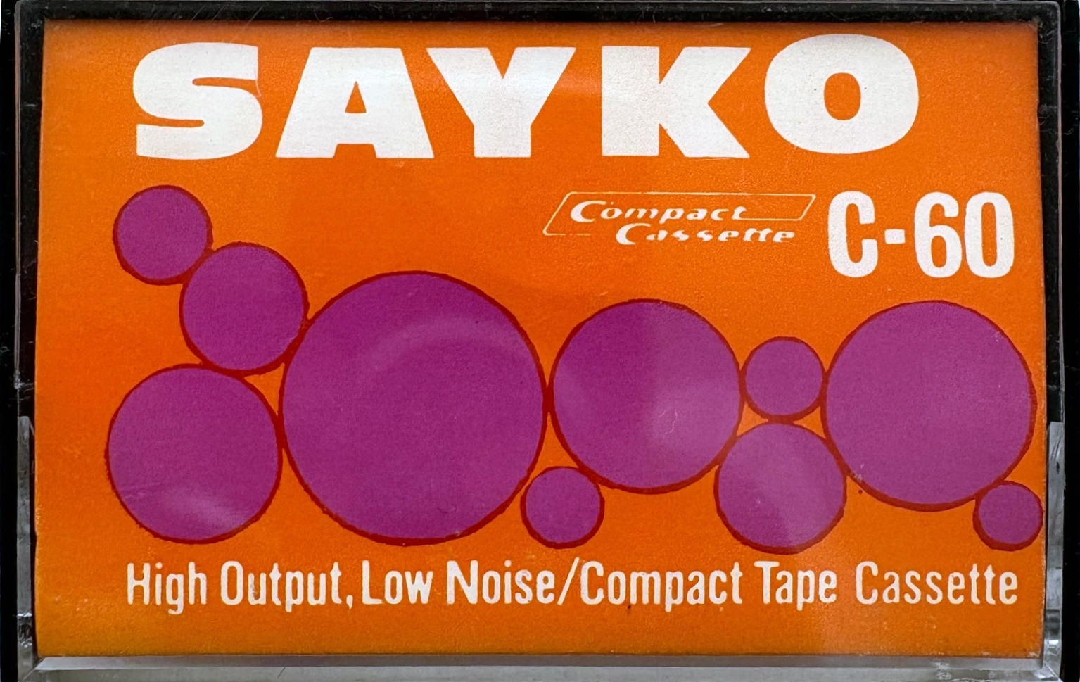 Compact Cassette SAYKO 60 Type I Normal Hong Kong