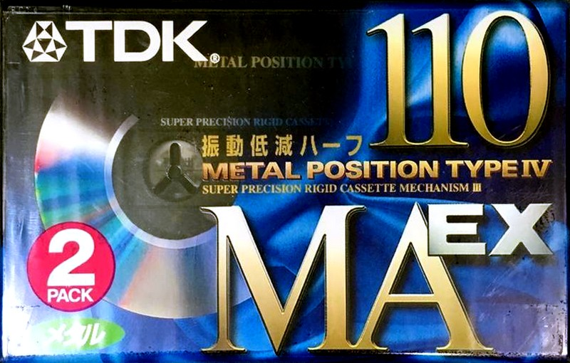 2 pack TDK MAEX 110 "MAEX-110X2" Type IV Metal 1998 Japan