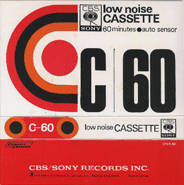 Compact Cassette CBS / Sony LN 60 Type I Normal 1972 Japan