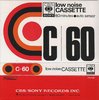Compact Cassette CBS / Sony LN 60 Type I Normal 1972 Japan
