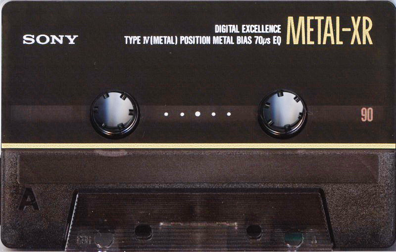 Compact Cassette Sony Metal-XR 90 Type IV Metal 1990 Europe