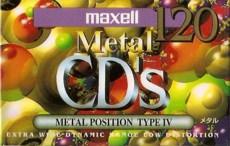Compact Cassette Maxell Metal CD's 120 Type IV Metal 1994 Japan