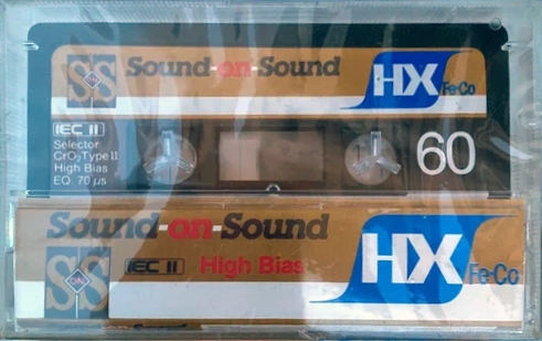 Compact Cassette SS / Sound On Sound HX 60 Type II Chrome 1984 Spain