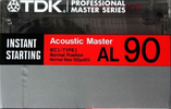 Compact Cassette TDK AL 90 "Acoustic Master" Type I Normal 1989 USA