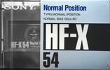 Compact Cassette Sony HF-X 54 Type I Normal 1989 Japan