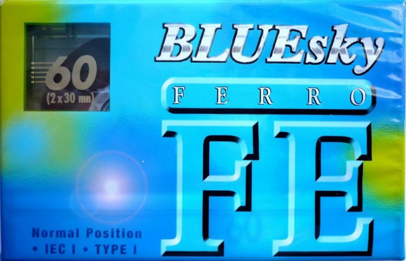 Compact Cassette BLUESky FE 60 Type I Normal Europe