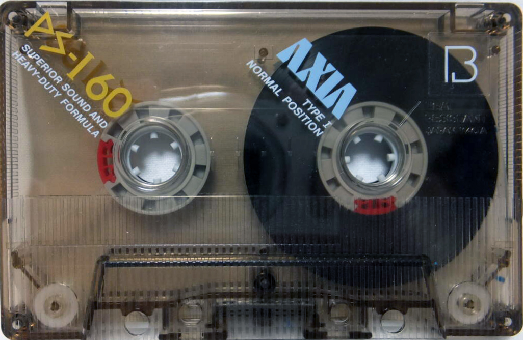 Compact Cassette AXIA PS-I / PS-1 60 Type I Normal 1985 Japan