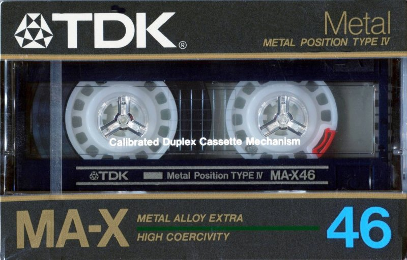 Compact Cassette TDK MA-X 46 Type IV Metal 1985 Japan