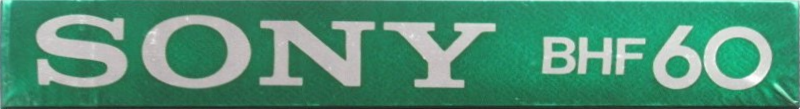 Compact Cassette Sony BHF 60 Type I Normal 1982 North America