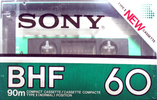 Compact Cassette Sony BHF 60 Type I Normal 1982 North America