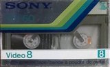 Video8, Hi8, Digital8 Sony MP 60 "P5-60" Type IV Metal 1985 Europe