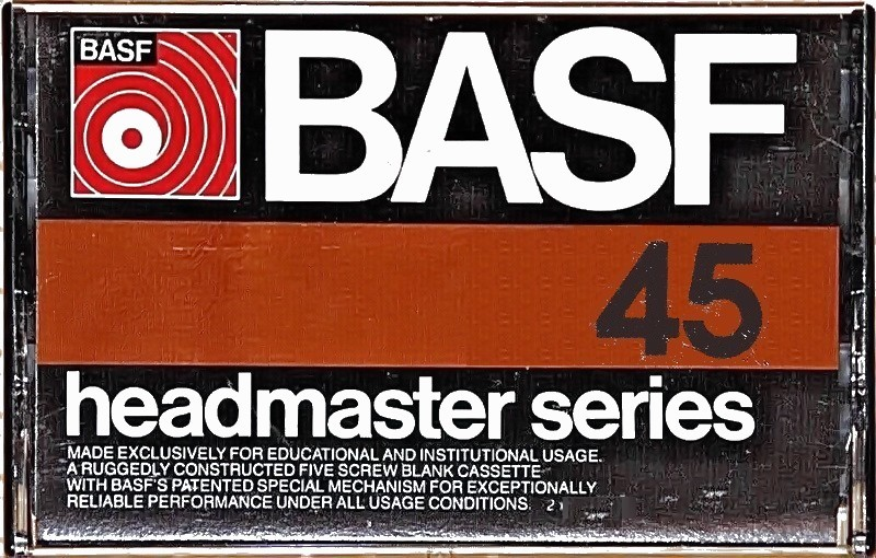 Compact Cassette: BASF  - Headmaster Series 45